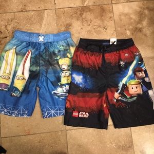 Minions & Starwars Boys Swimsuit Bundle