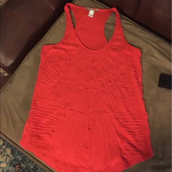 Red-orange racerback tank - Picture 1 of 3