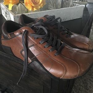 Diesel brown leather shoes size 11