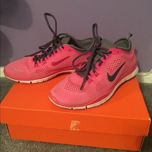 Pink Nike sneakers