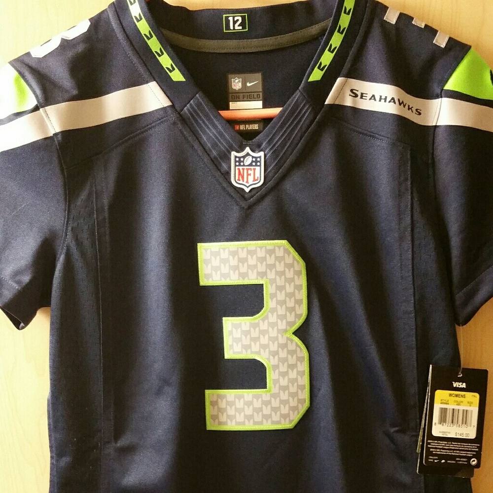 Seattle Seahawks Wilson football Nike jersey