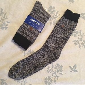 Birkenstock Roma Socks in Gray / Black