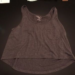 Grey AE crop top