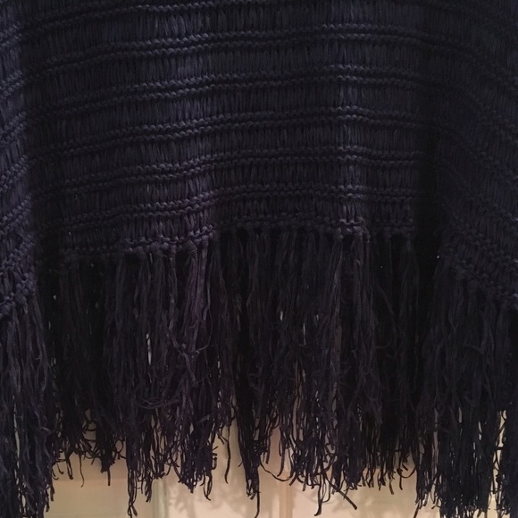 lane bryant blue sweater with fringe 26/28. - Picture 4 of 5