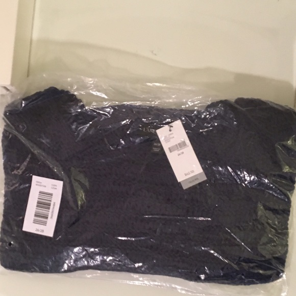 lane bryant blue sweater with fringe 26/28. - Picture 5 of 5