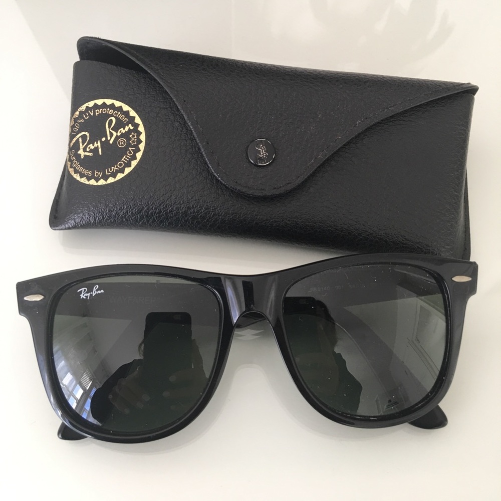 Classic Black Over sized Ray-Ban Wayfarers