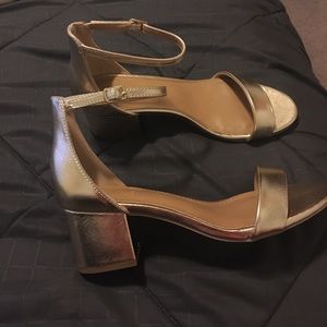 Brand new champagne gold heels/sandals