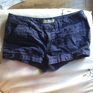 Checker dark blue short short