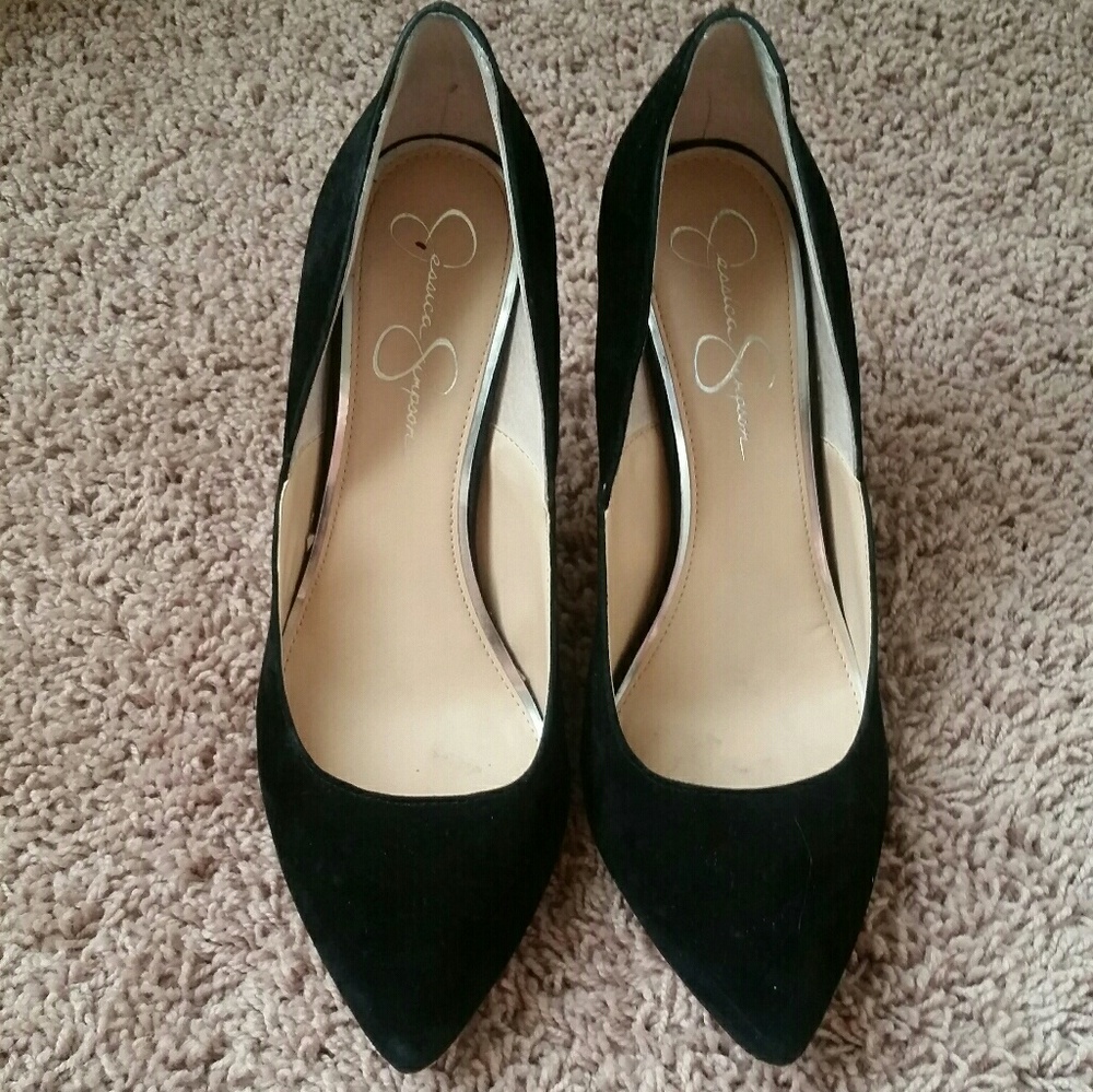 Jessica Simpson Black Heels