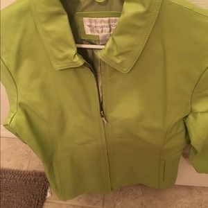 Lime Green Leather Jacket