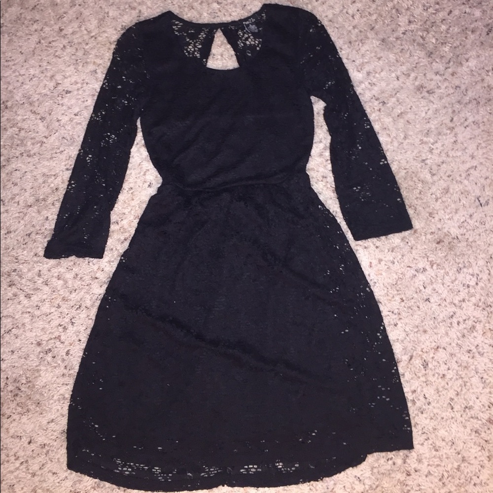 Black 3/4 Sleeve Dress
