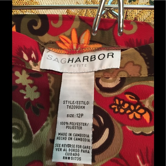 Sag Harbor size 12P Floral 2 piece skirt set - Picture 4 of 5