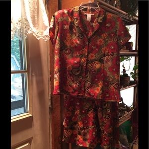 Sag Harbor size 12P Floral 2 piece skirt set