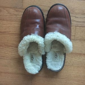 Ugg cognac colored slip ons