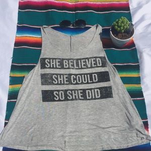 She Believed She Could So She Did Graphic Tank Top