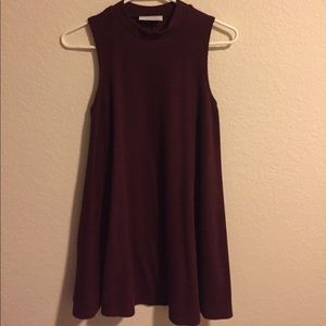 Burgundy Shift Dress
