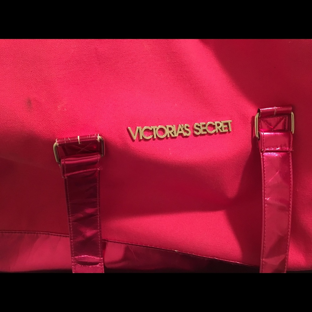 Hot Pink. Victoria Secrets Duffle Bag.