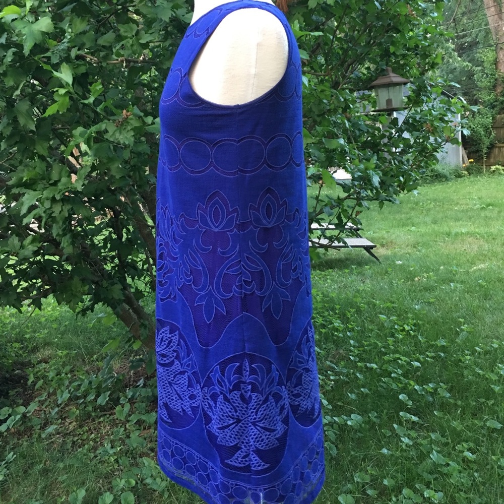 Max Studio royal blue cut out dress - Picture 3 of 7