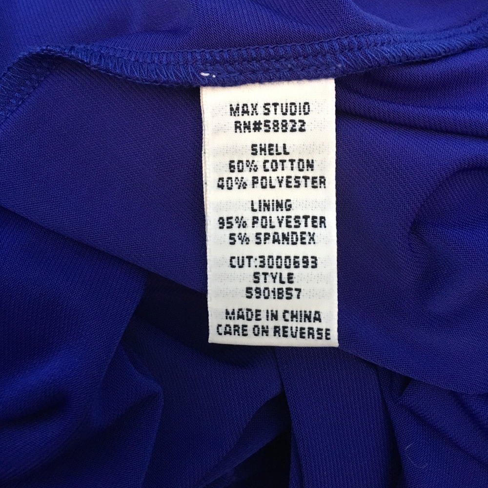 Max Studio royal blue cut out dress - Picture 6 of 7