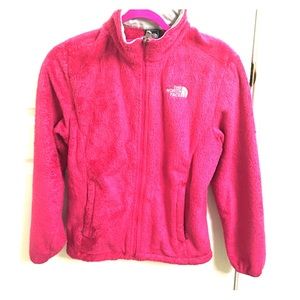 Pink fluffy northface