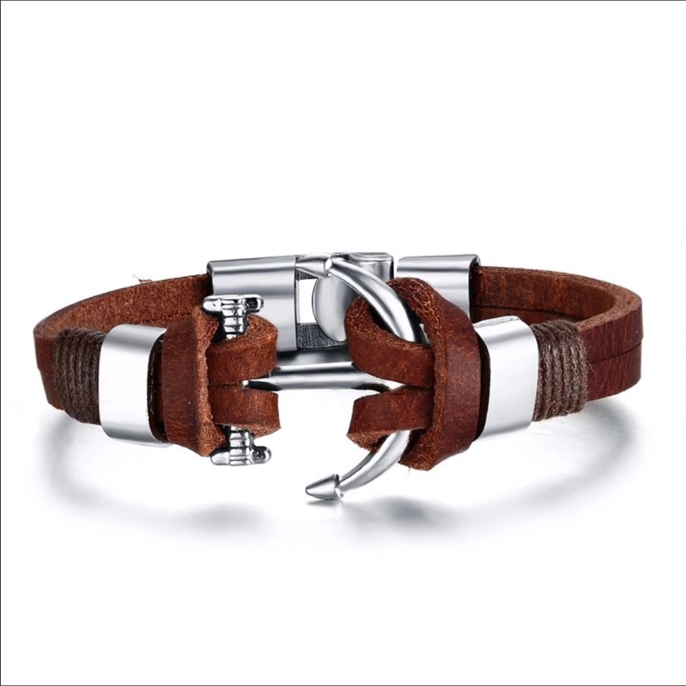 ⚓️ ANCHOR LEATHER BRACELET ⚓️