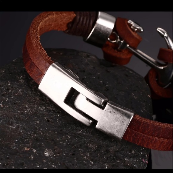 ⚓️ ANCHOR LEATHER BRACELET ⚓️ - Picture 3 of 3