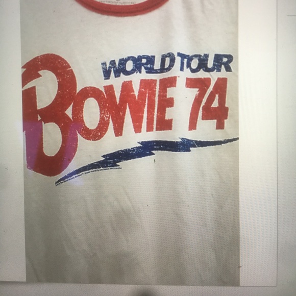 Trunk LTD world tour Bowie 74 t yellow shirt - Picture 2 of 3