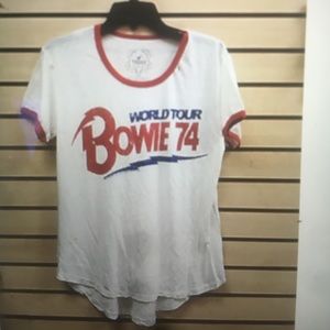 Trunk LTD world tour Bowie 74 t yellow shirt