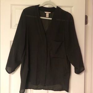 Black H&M Blouse--Closet Clear Out!
