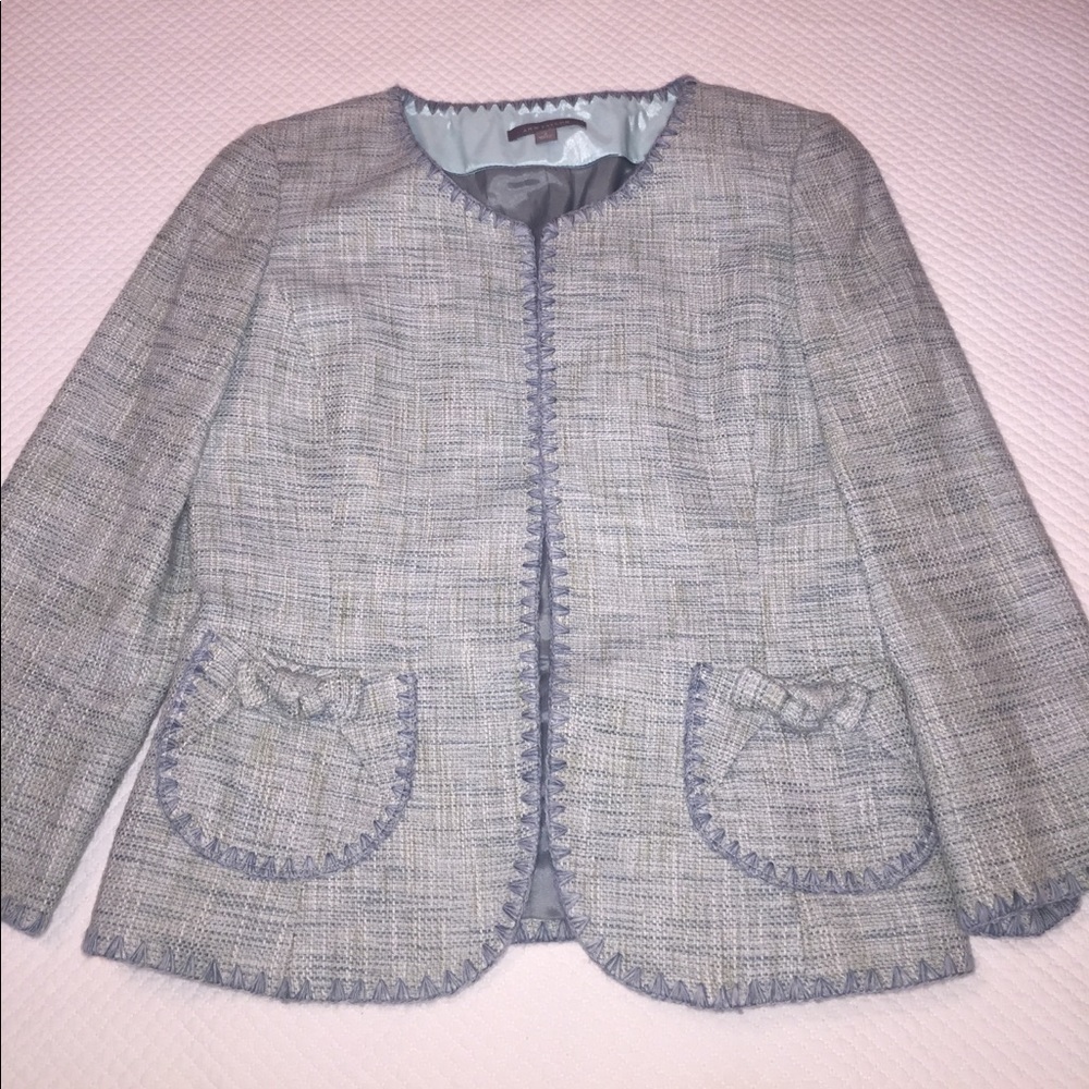 Ann Taylor Bow Jacket Tweed 4