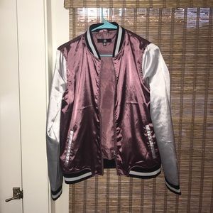 Rose bomber jacket