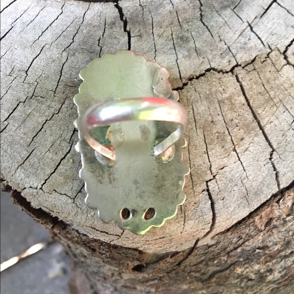 🔺SOLD🔻Vintage petite point turquoise ring - Picture 3 of 5