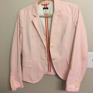 Pink pin stripe JCrew blazer
