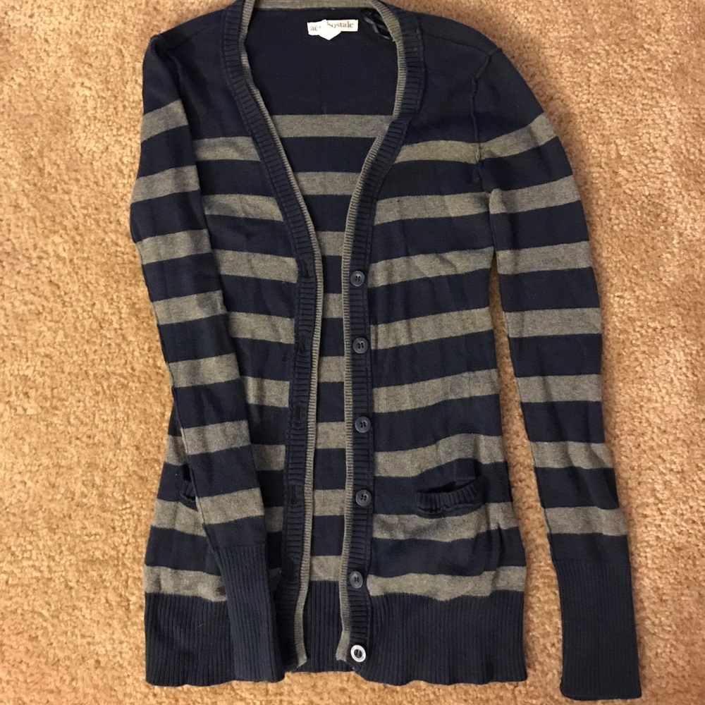 Striped Aeropostale cardigan.