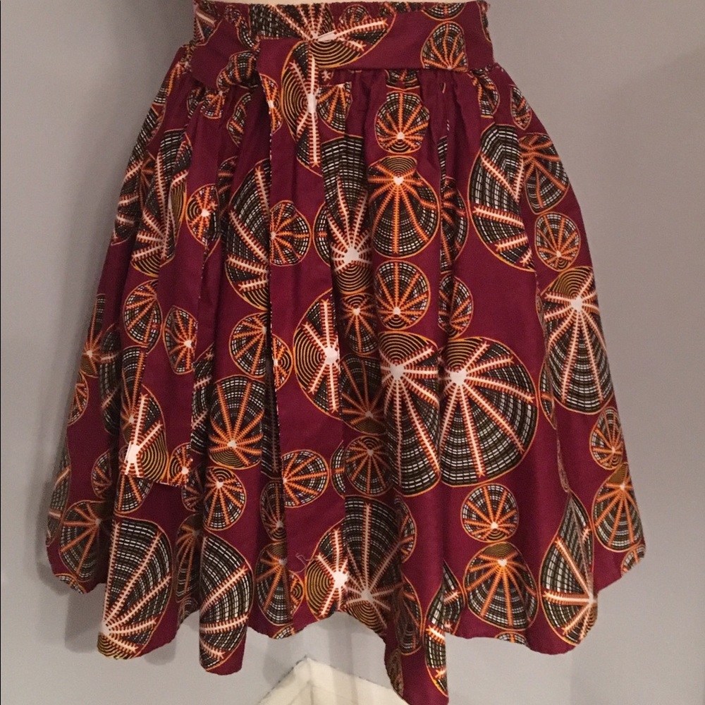African Print Short Skirt
