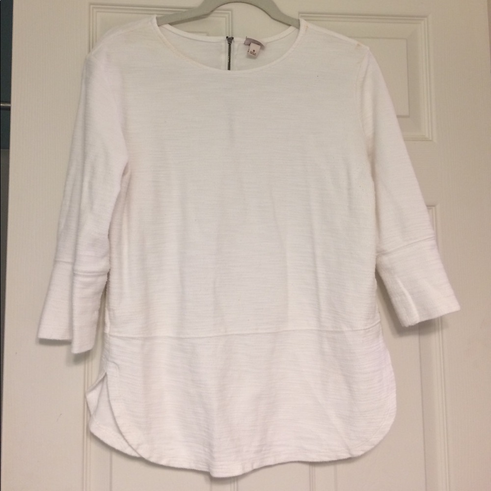 Textured white shirt