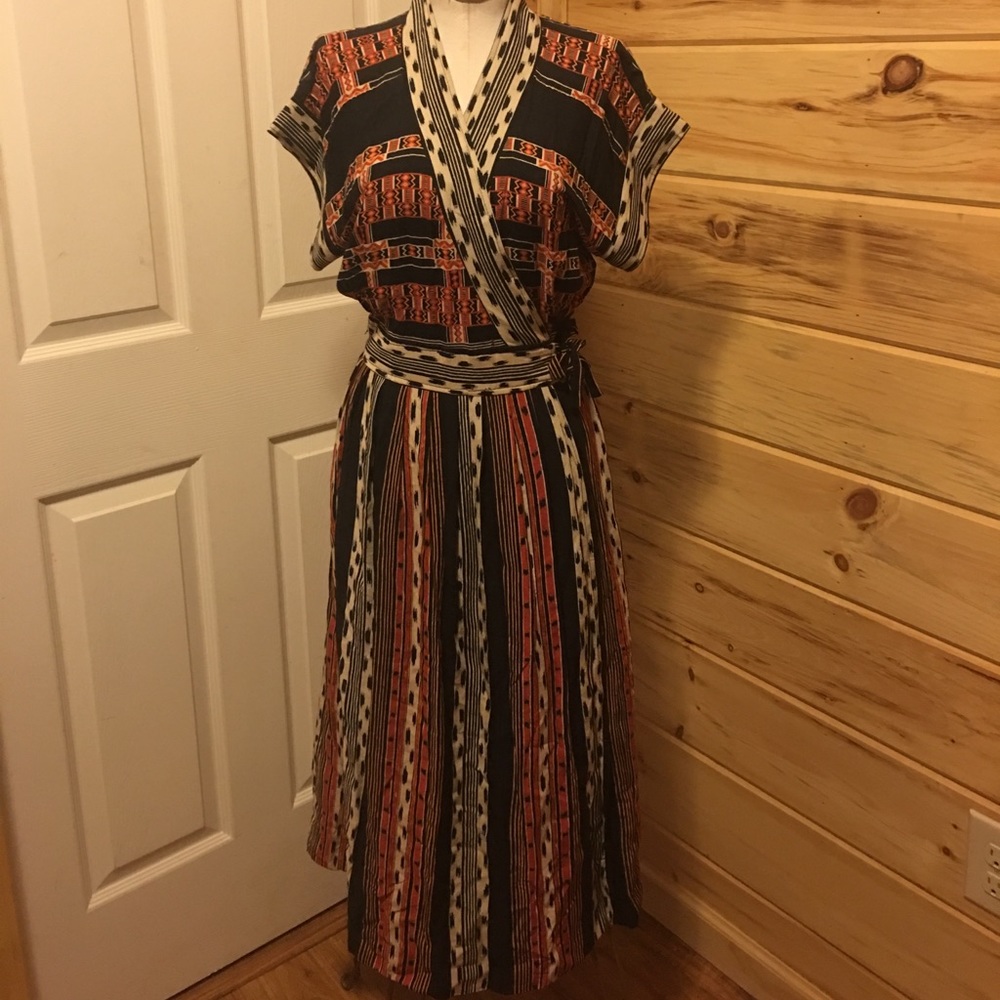 NWOT Vintage Boho Wrap Dress by Potage