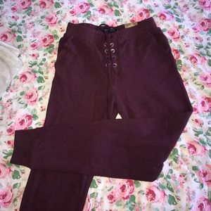 American Eagle Maroon Joggers