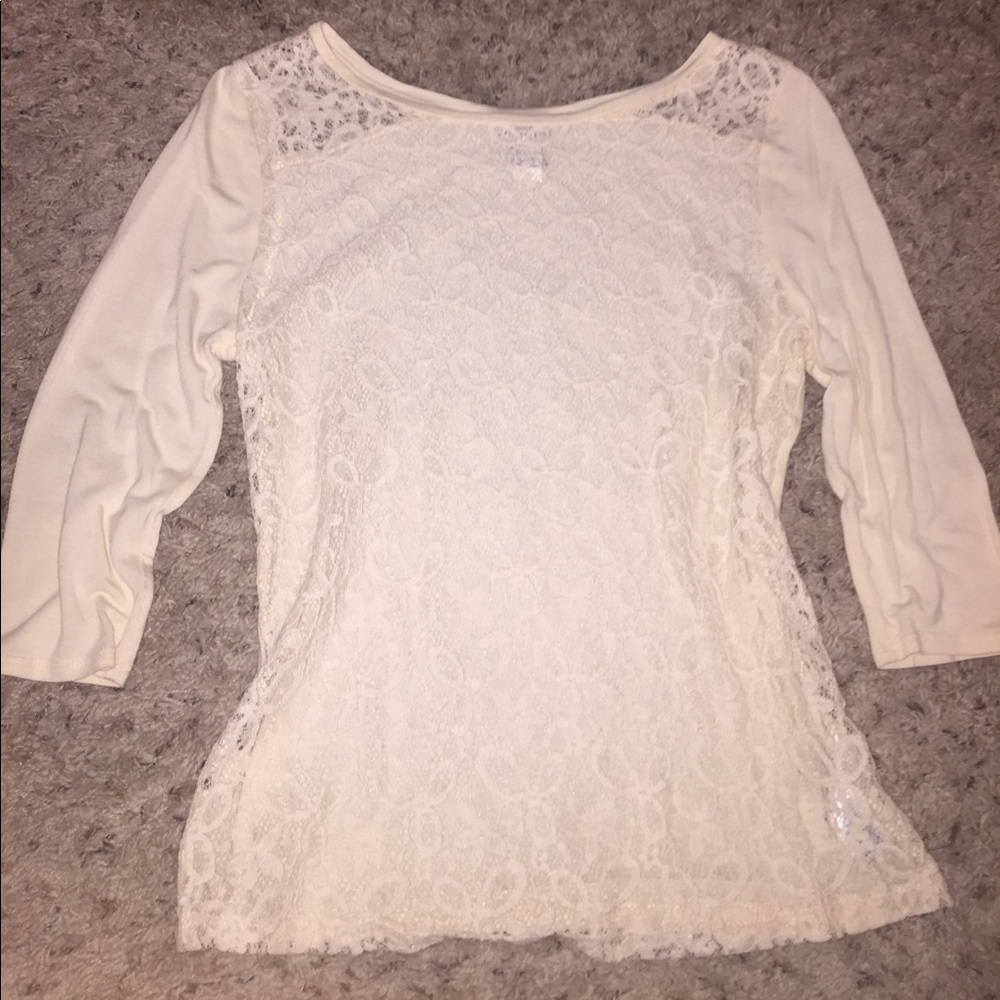 Lacy 3/4 Sleeve Top from Forever 21