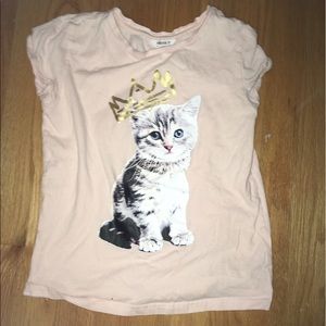 Forever 21 Girls Size 11-12 kitten shirt