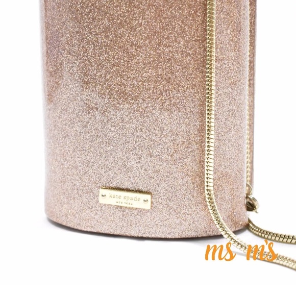 NWOT Kate Spade Spotlight Champagne Bottle Clutch - Picture 4 of 8