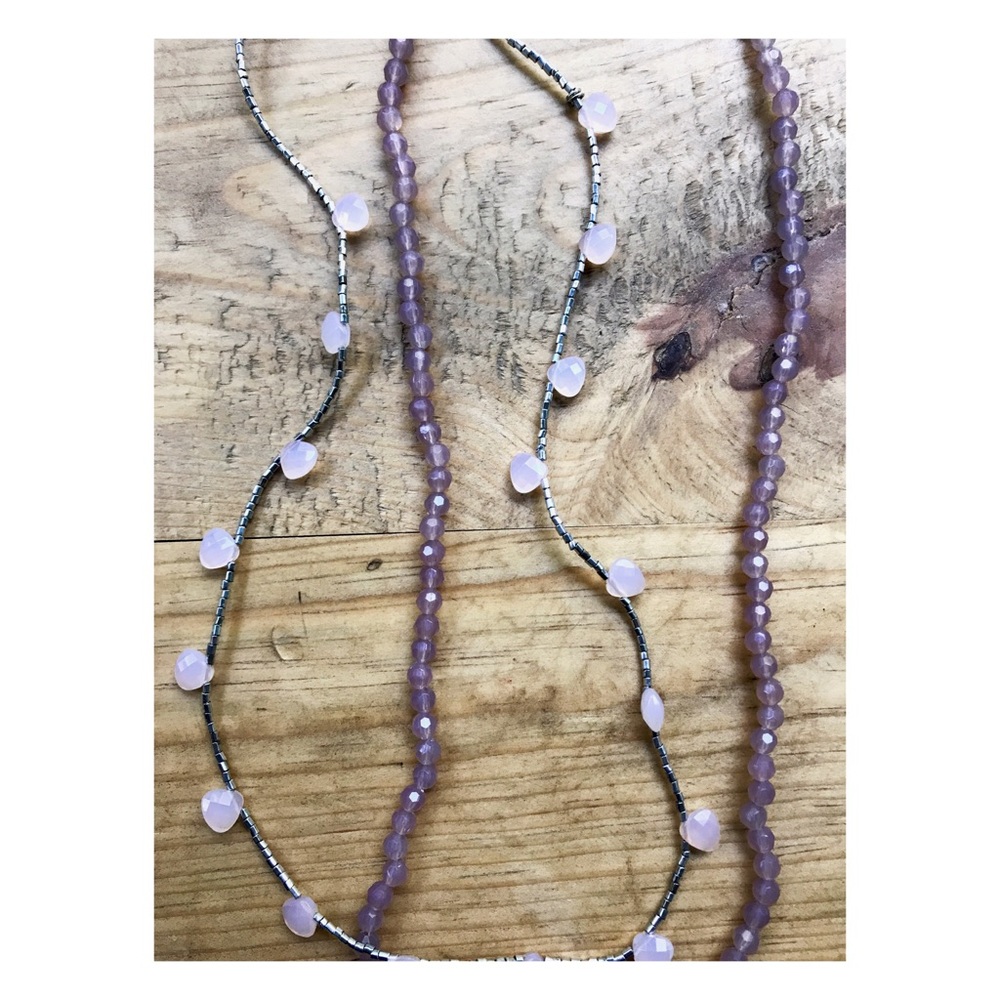 Long accessory necklaces