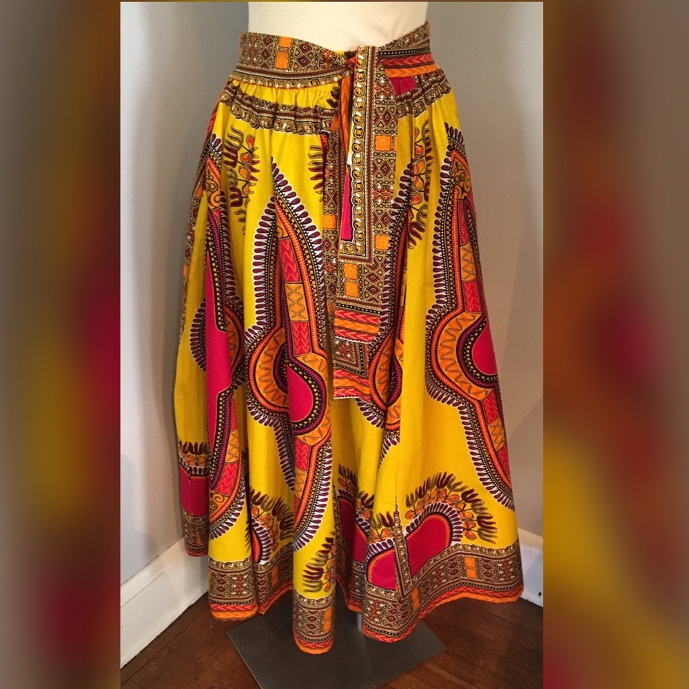 Dashiki Maxi Skirt