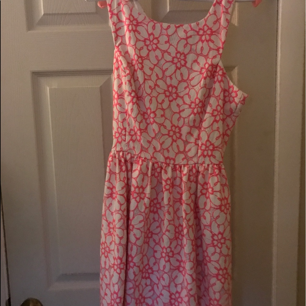 Lilly Pulitzer summer pink flower dress