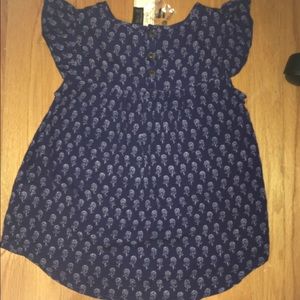 Forever 21 Girls Size 11/12 Blue Blouse