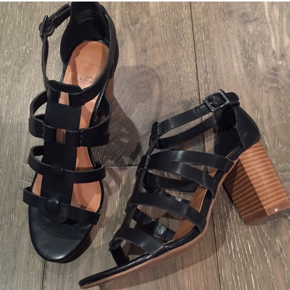 Black Strappy Heels - Picture 1 of 3
