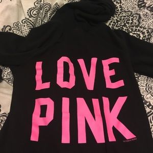 VS PINK hooded long sleeve shirt