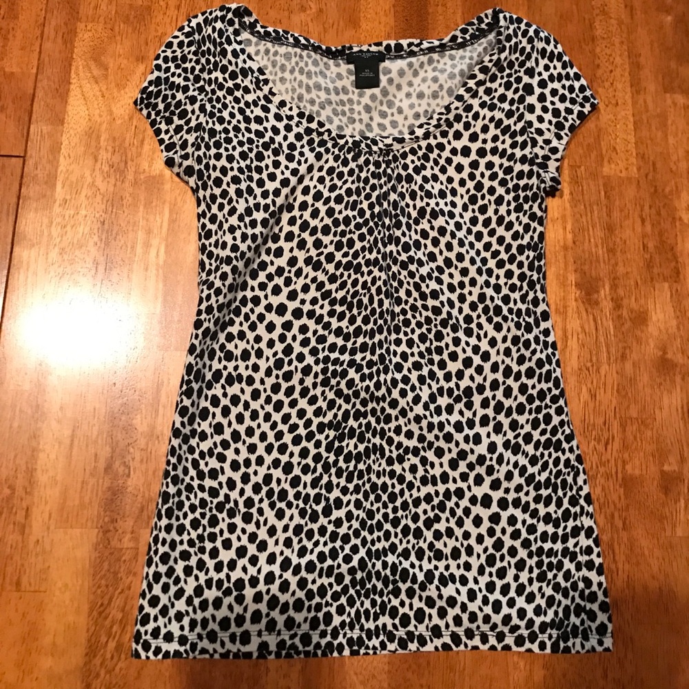Ann Taylor cheetah print shirt