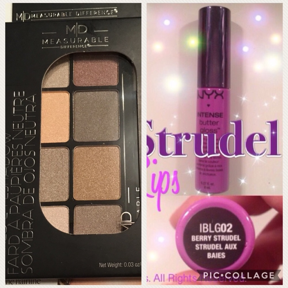 Naked eye shadows and NYX intense gloss