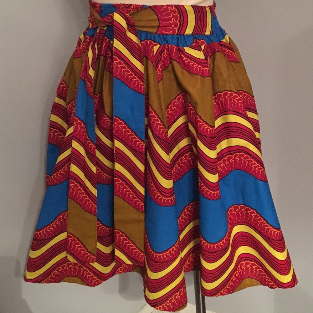 African Print Short Skirt